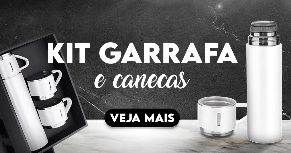 Kit Garrafa e Canecas